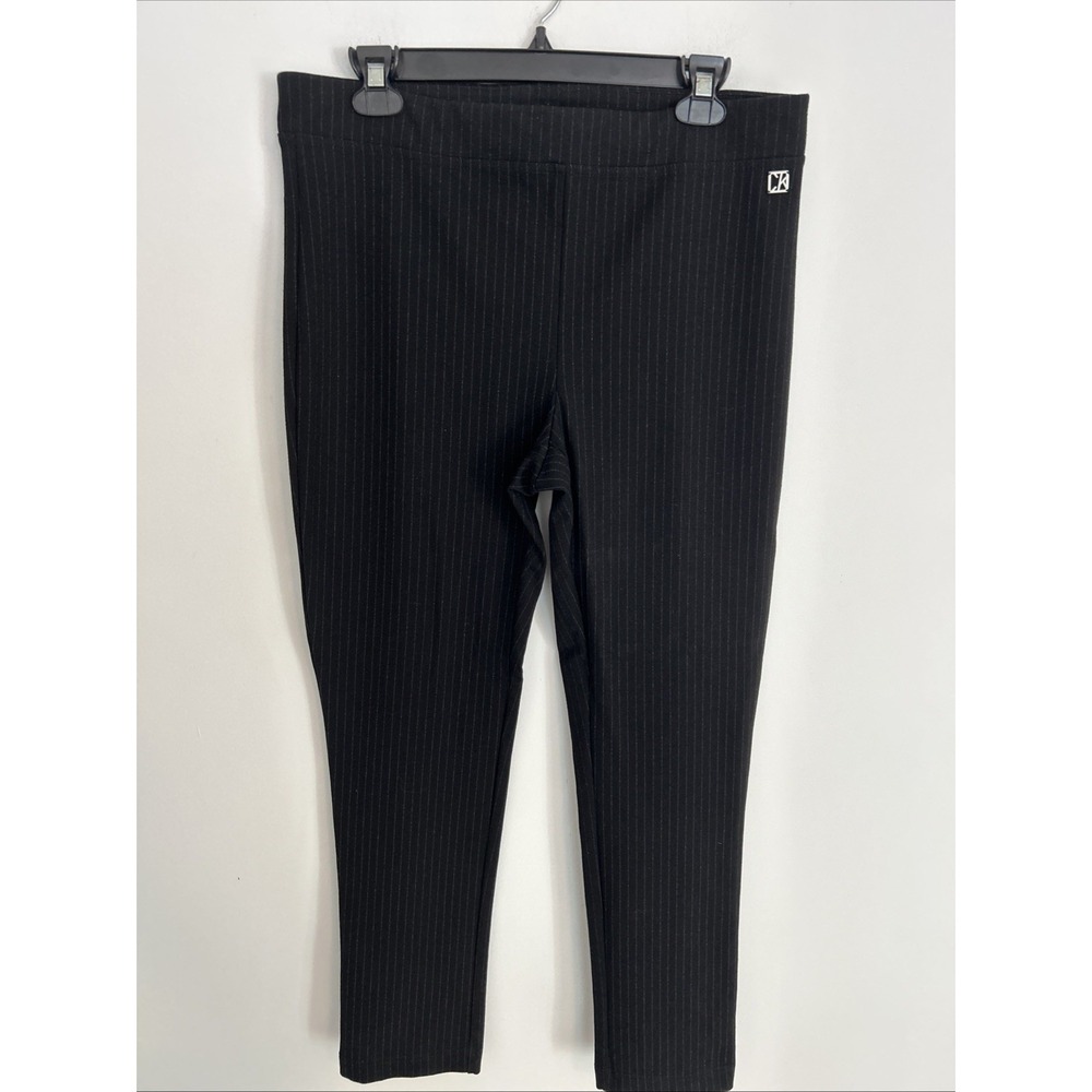 black pull up dress pants Calvin Klein Women's Large Up‎ Pinstripe Comfort Option:46